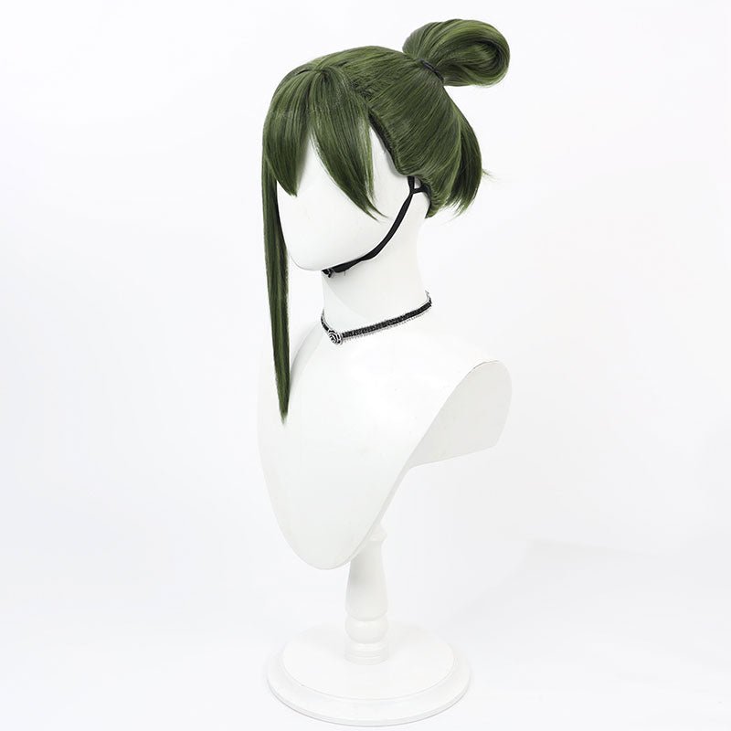 Library Of Ruina Netzach Green Long Cosplay Wig - lemailwigs