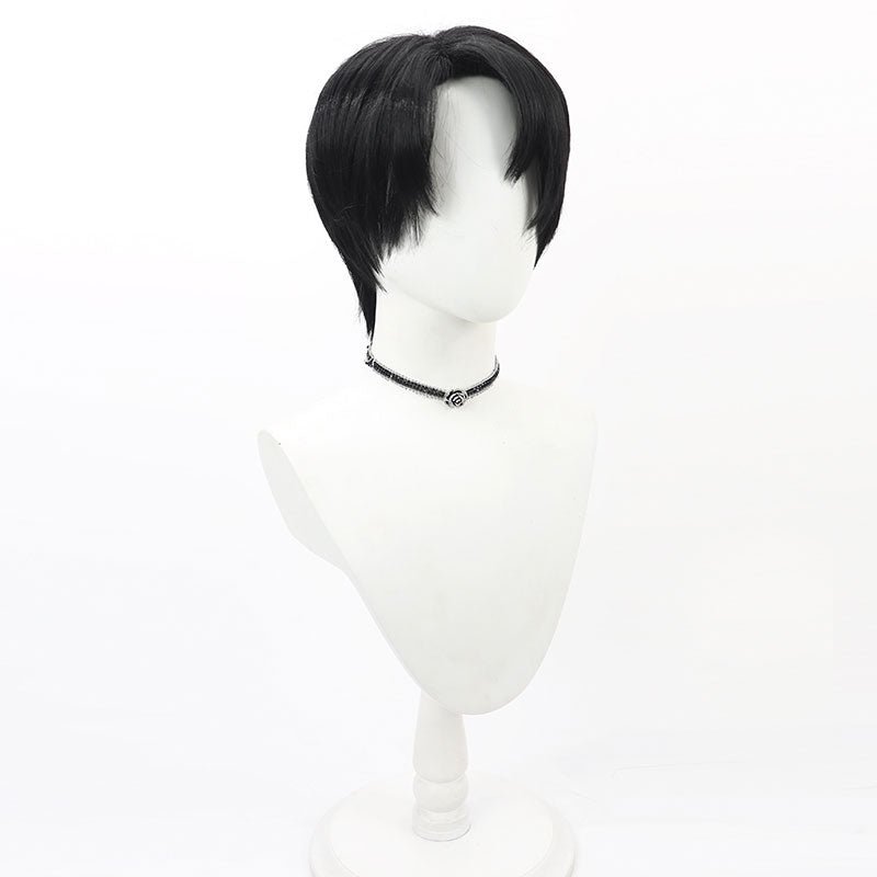 Library of Ruina Roland Black Short Cosplay Wig - lemailwigs