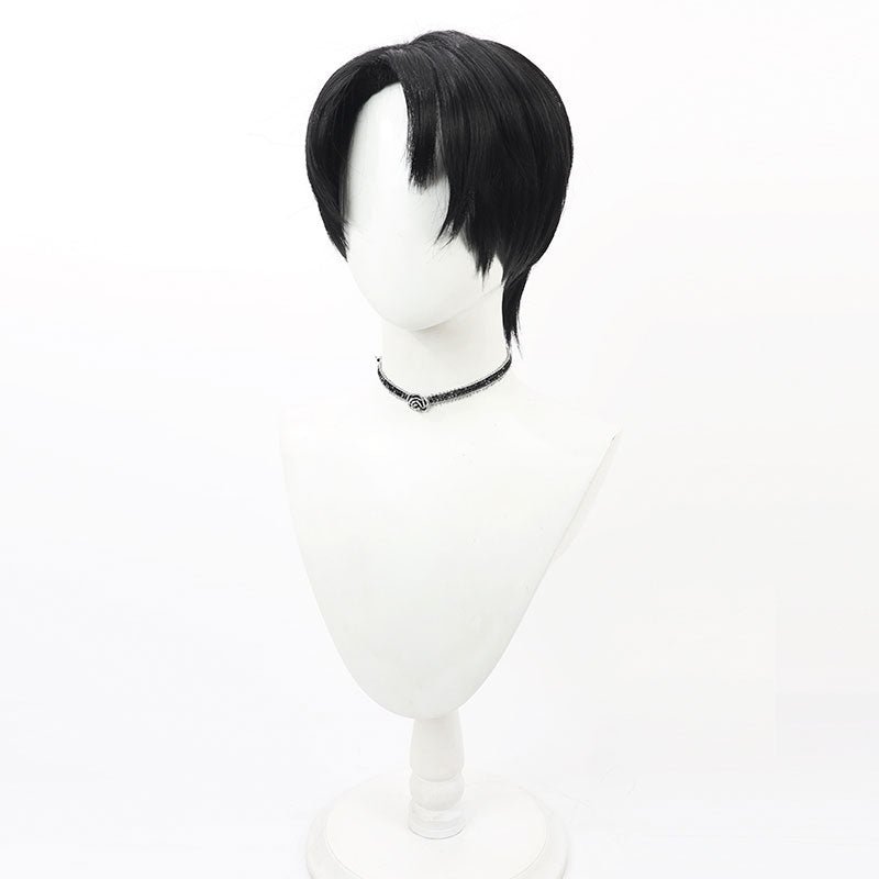 Library of Ruina Roland Black Short Cosplay Wig - lemailwigs