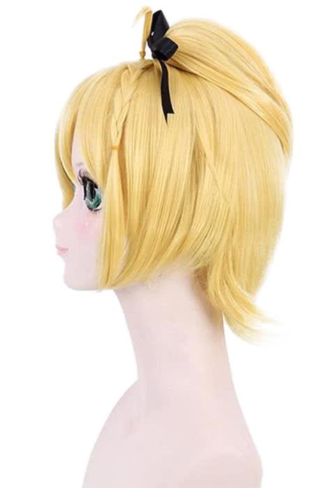 Life in A Different World From Zero Felt Yellow Blonde Braid Cosplay Wigs - lemailwigs