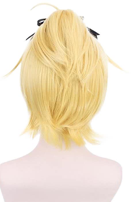 Life in A Different World From Zero Felt Yellow Blonde Braid Cosplay Wigs - lemailwigs