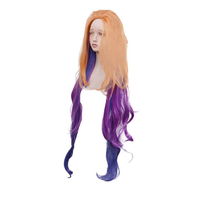 LOL Aspect of Twilight Zoe Purple Mixed Yellow Cosplay Wigs - lemailwigs