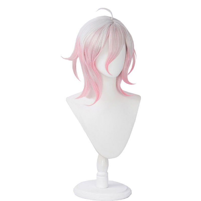 LOL Briar Short White Gradient Pink Cosplay Wig - lemailwigs