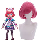 LOL Cafe Cutie Annie Short Pink BoBo Cosplay Wig - lemailwigs