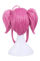LOL Champion Lux Pink Ponytail Wigs Medium Long Straight Cosplay Party Wigs - lemailwigs
