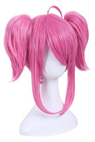 LOL Champion Lux Pink Ponytail Wigs Medium Long Straight Cosplay Party Wigs - lemailwigs