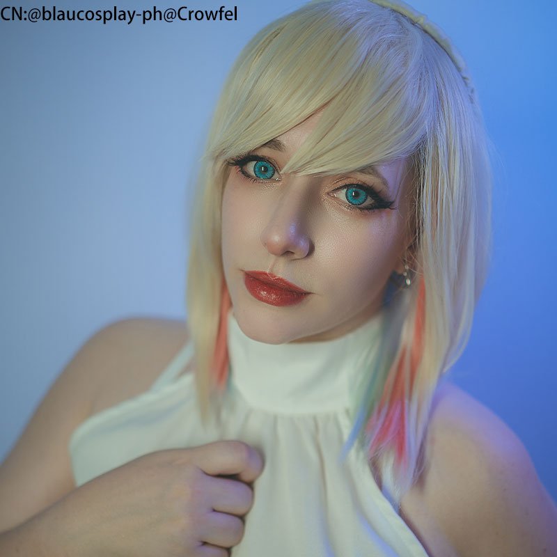 LOL Elementalist Lux Cosplay Wig - lemailwigs