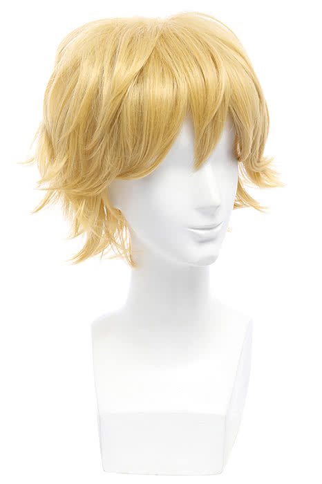 LOL Ezreal Short Yellow Synthetic Male Cosplay Wigs - lemailwigs