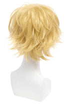LOL Ezreal Short Yellow Synthetic Male Cosplay Wigs - lemailwigs