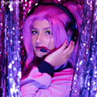 LOL Heartsteel Alune Dark Pink Gradient Purple Cosplay Wig - lemailwigs
