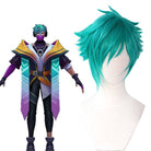 LOL Heartsteel Aphelios Blue Green Cosplay Wig - lemailwigs