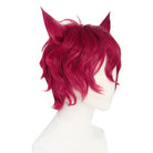 LOL Heartsteel Sett Wine Red Curly Cosplay Wig - lemailwigs