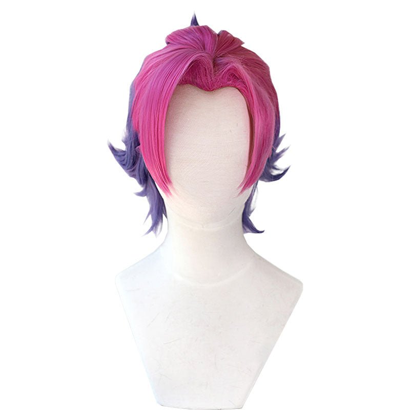 LOL Heartsteel Shieda Kayn Red Mixed Purple Cosplay Wig - lemailwigs