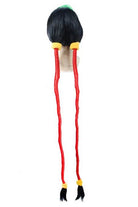 LOL Jinx Firecracker Black Green Super Long Ponytail Loose Cannon Loli Anime Cosplay Wigs - lemailwigs
