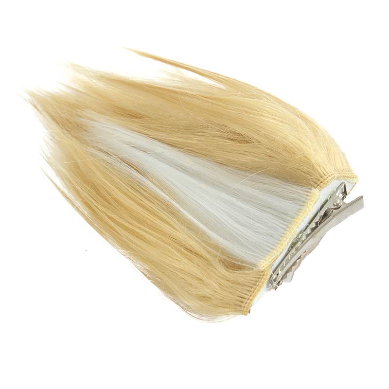 LOL KDA Ahri Long Straight Blonde Cosplay Wigs With Ears - lemailwigs