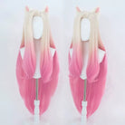 LOL KDA BADDEST Ahri Pink Gradient Cosplay Wig - lemailwigs