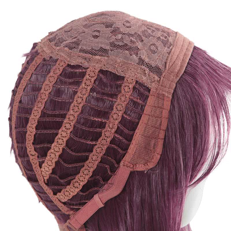 LOL KDA Skin Akali Long Purple Ponytail Cosplay Wigs - lemailwigs