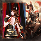 LOL League of Legends Risen Legend Ahri Brown Cosplay Wig - lemailwigs