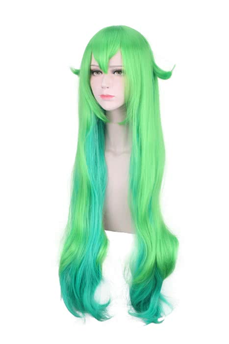 LOL Lulu 80cm Long Curly Mixed Color Cosplay Wig - lemailwigs
