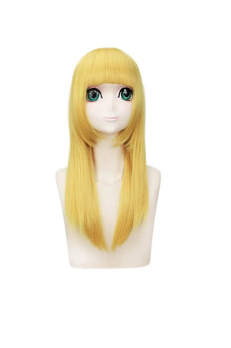 LOL Red Annie Yellow Straight Cosplay Wigs - lemailwigs