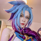 LOL Star Guardian Akali Blue Mixed Purple Cosplay Wigs - lemailwigs