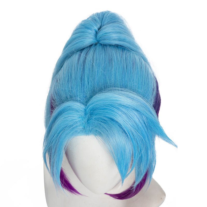 LOL Star Guardian Akali Blue Mixed Purple Cosplay Wigs - lemailwigs