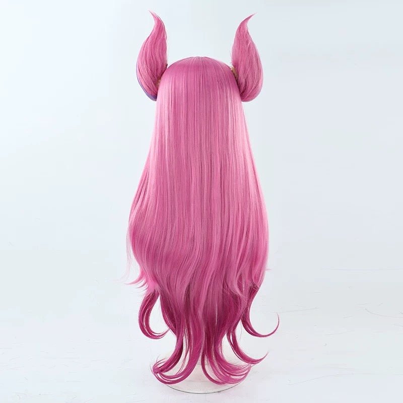 LOL Star Guardian Kaisa Cosplay Wig Women 90cm Long Straight Mixed Color - lemailwigs