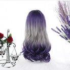 Lolita 50cm Wavy Gradient Grape Color Trendy Cosplay Wigs - lemailwigs