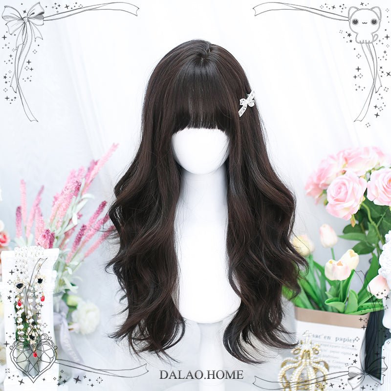 Lolita Black Brown JK Harajuku Daily Basic Cosplay Wigs - lemailwigs