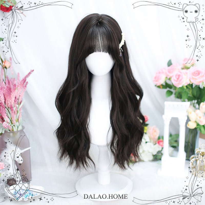 Lolita Black Brown JK Harajuku Daily Basic Cosplay Wigs - lemailwigs