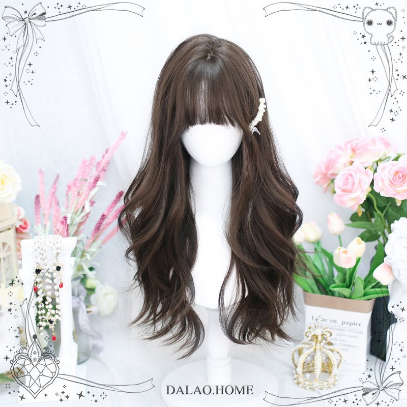 Lolita Black Brown JK Harajuku Daily Basic Cosplay Wigs - lemailwigs