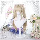 Lolita Blonde Double Tail Cosplay Wigs - lemailwigs
