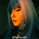 Lolita Hairs Gradient White Blue Cool Girls Fashion Women Cosplay Wigs - lemailwigs
