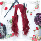 Lolita Long Wine Red JK Cosplay Wig - lemailwigs