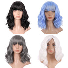 Lolita Multicolor Short Curly Cosplay Wigs - lemailwigs