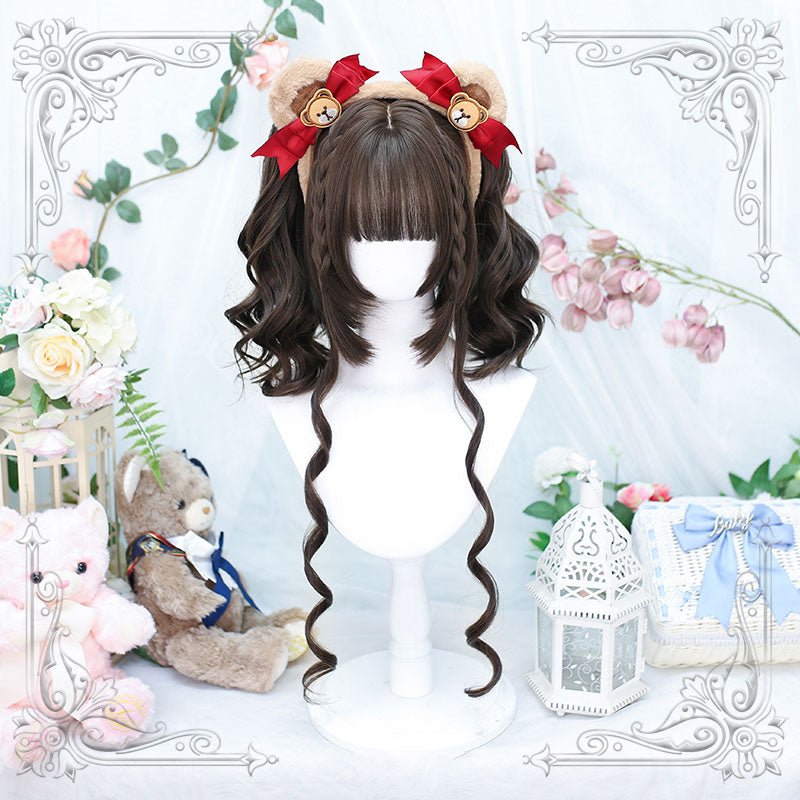 Lolita Short Cute Ins Double Ponytail JK Cosplay Wig - lemailwigs