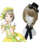 Love Live Perfect Dream Project Nakasu Kasumi Short Brown Cosplay Wigs - lemailwigs