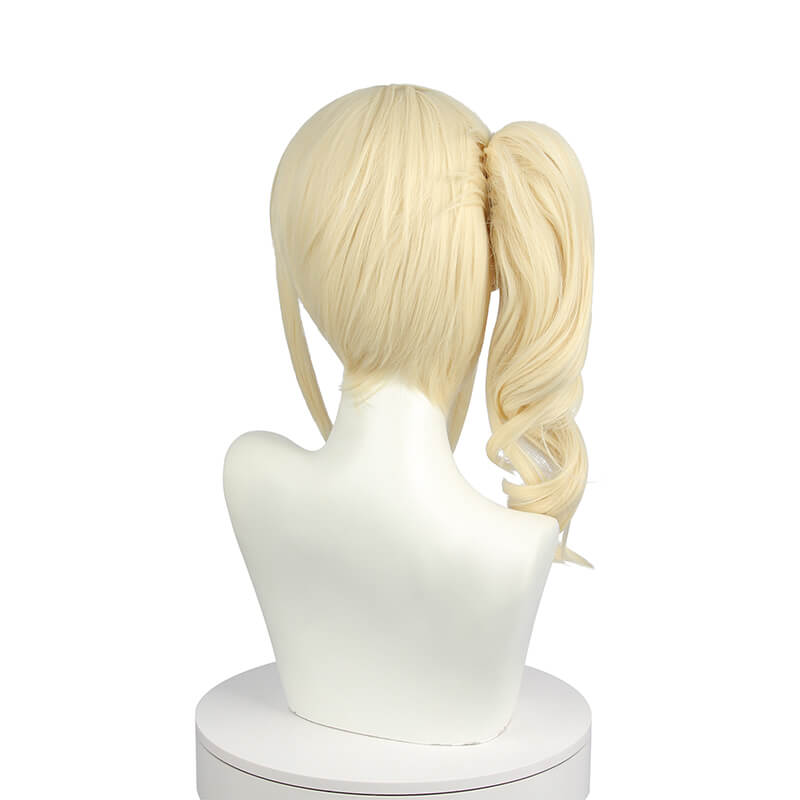 LoveLive Perfect Dream Project Miyashita Ai Curly Blonde Ponytail Cosplay Wigs - lemailwigs