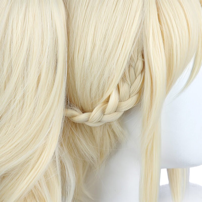 LoveLive Perfect Dream Project Miyashita Ai Curly Blonde Ponytail Cosplay Wigs - lemailwigs