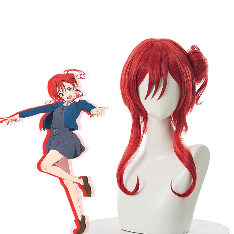 LoveLive!SuperStar!! Yoneme Mei Red Cosplay Wigs - lemailwigs