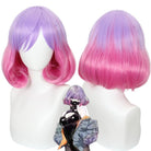 Luna Pink Purple Gradient Short Bob Cosplay Wigs - lemailwigs