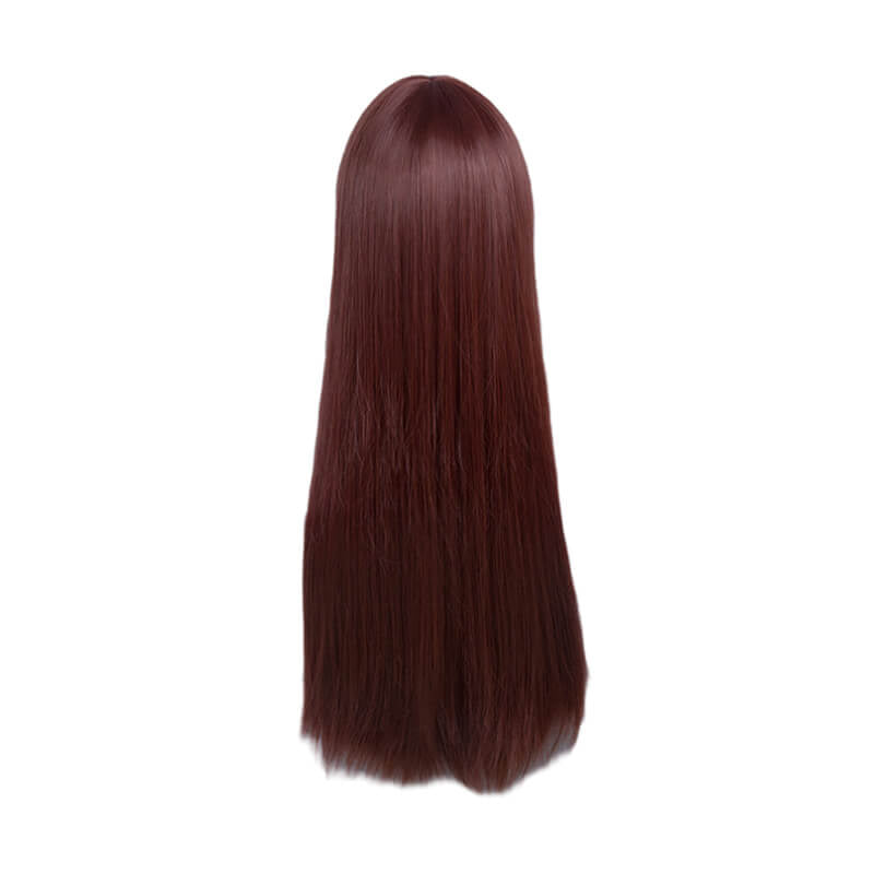 Mari Makinami Illustrious Long Brown Cosplay Wigs - lemailwigs