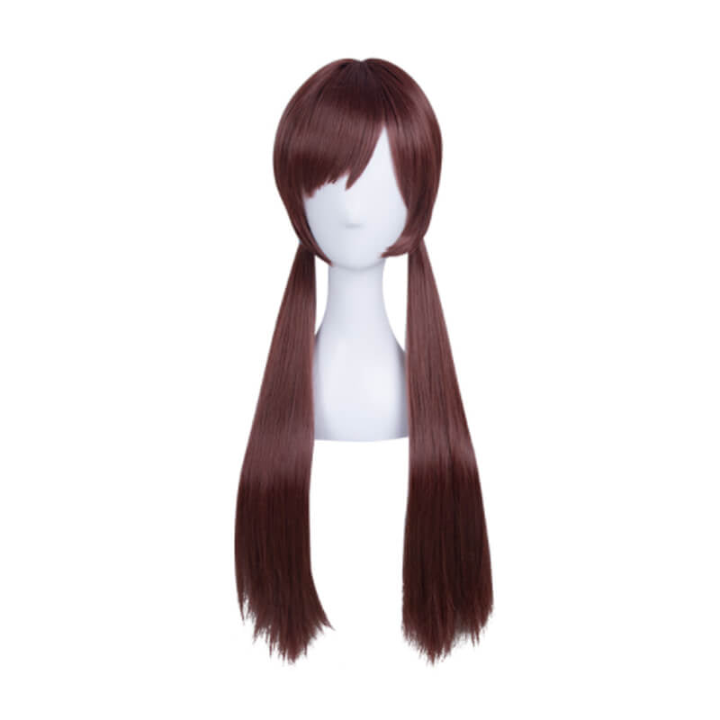 Mari Makinami Illustrious Long Brown Cosplay Wigs - lemailwigs