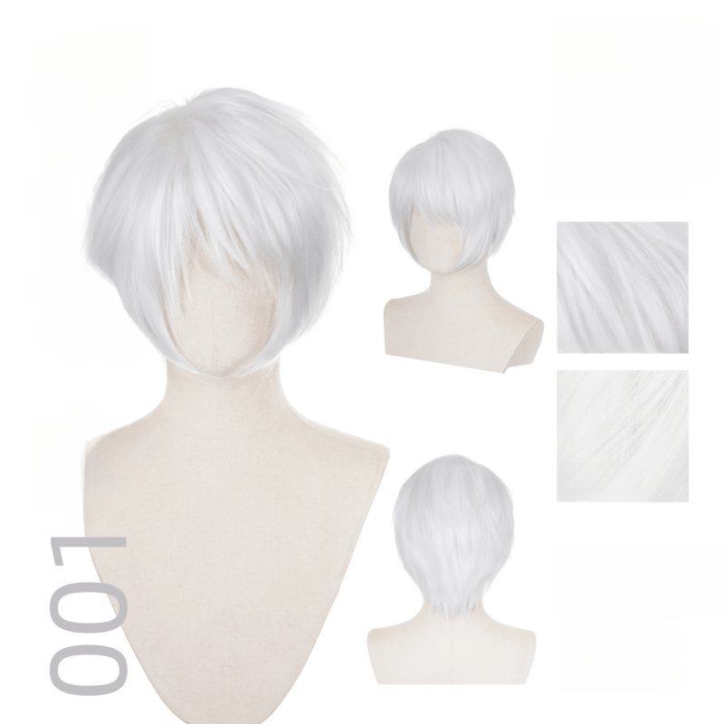 【More Volume】24 Colors Black Brown White Grey 100cm 32cm Basic Cosplay Wigs - lemailwigs