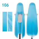 【More Volume】24 Colors Blue 100cm 32cm Basic Cosplay Wigs - lemailwigs