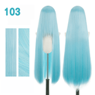 【More Volume】24 Colors Blue 100cm 32cm Basic Cosplay Wigs - lemailwigs