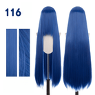 【More Volume】24 Colors Blue 100cm 32cm Basic Cosplay Wigs - lemailwigs