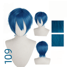 【More Volume】24 Colors Blue 100cm 32cm Basic Cosplay Wigs - lemailwigs