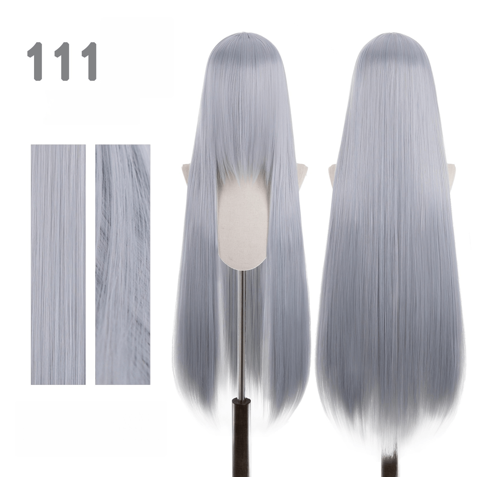 【More Volume】24 Colors Blue 100cm 32cm Basic Cosplay Wigs - lemailwigs