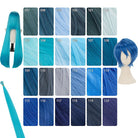 【More Volume】24 Colors Blue 100cm 32cm Basic Cosplay Wigs - lemailwigs